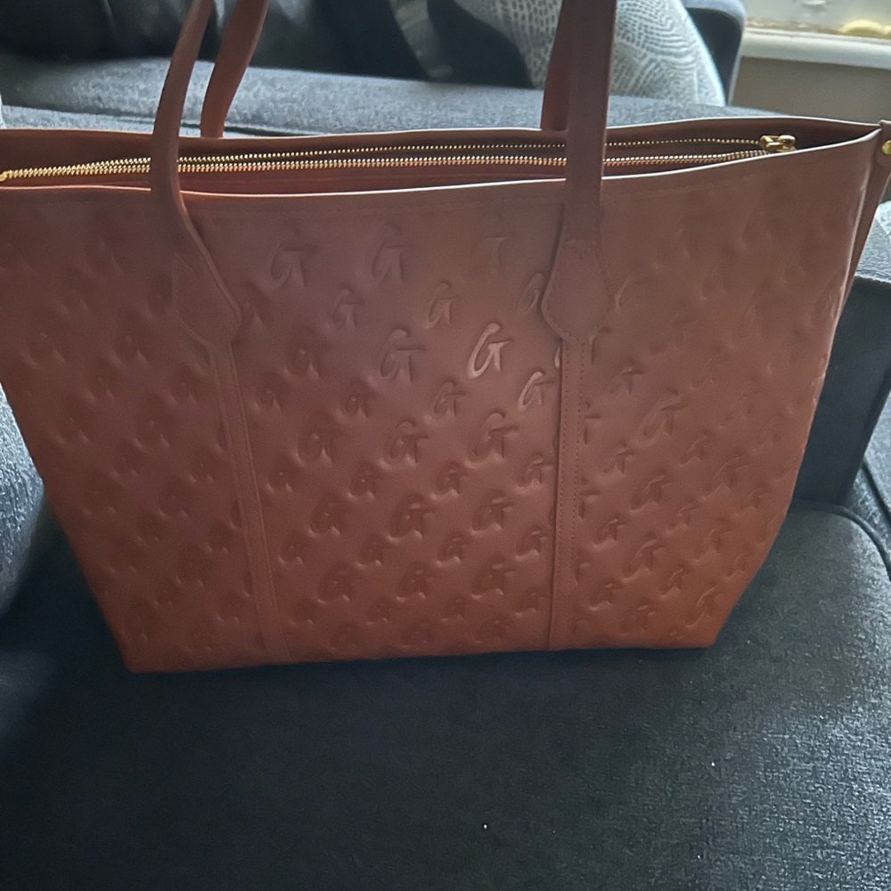 Glam-Aholic brown signature tote